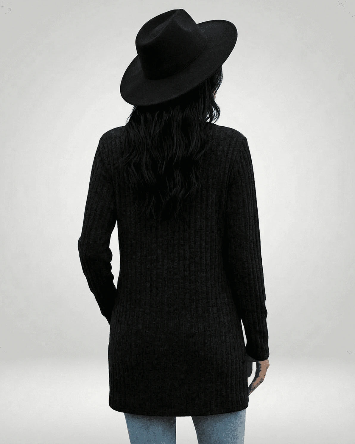 Nyx Cardigan – Red Cotton cardigan, side view by Slimona