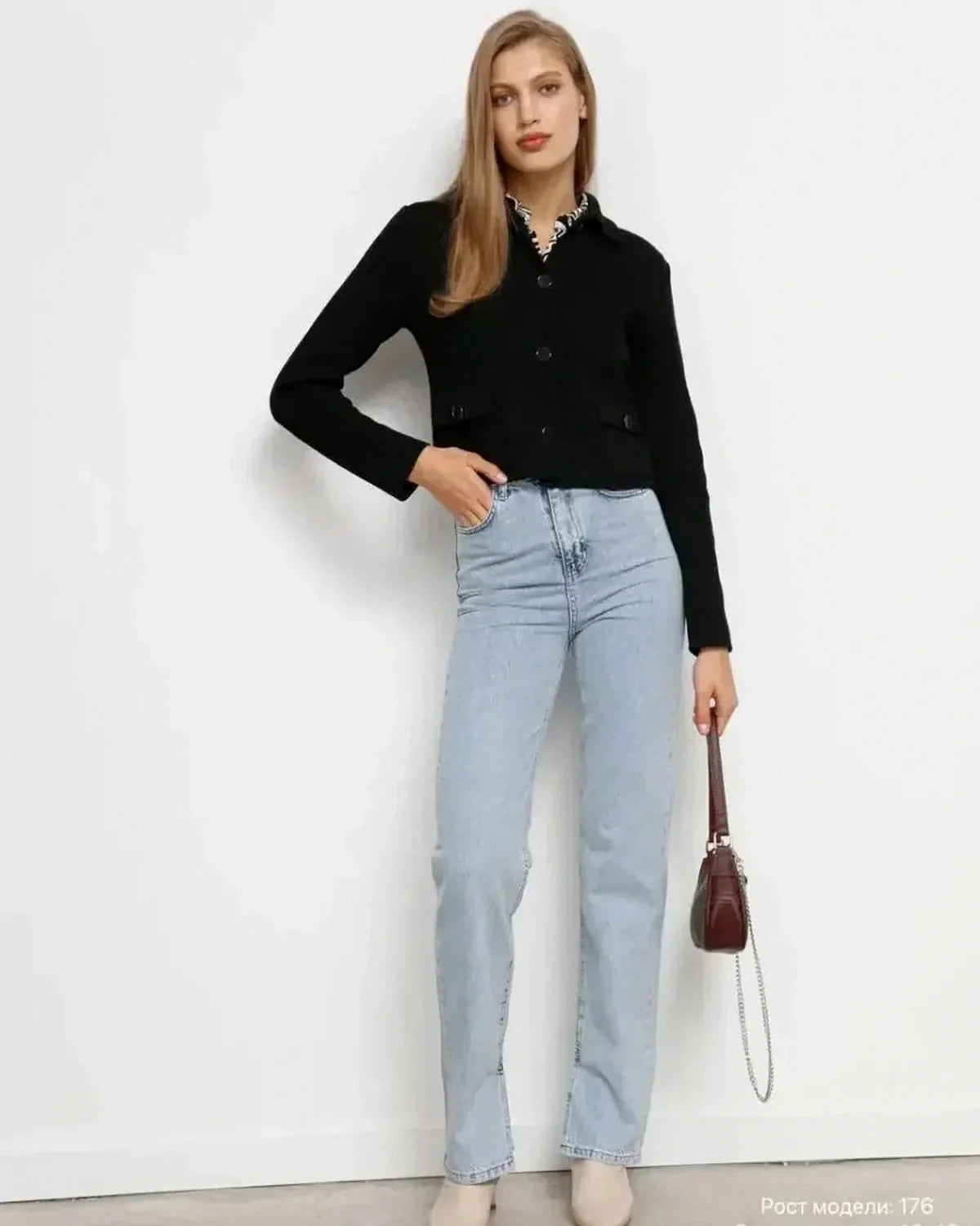 Noir Jacket – Black Cotton jacket, detail view by Slimona