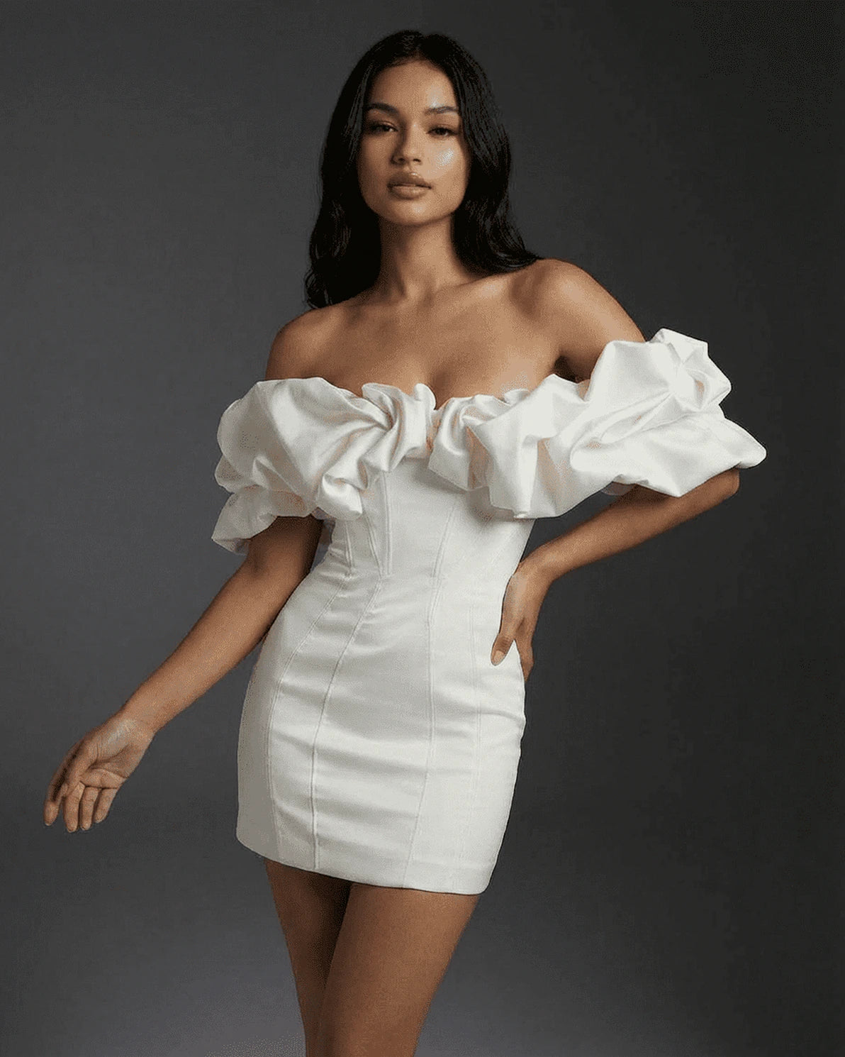 Xiomara Mini Dress – Red Round Neck mini dress, styled look by Slimona