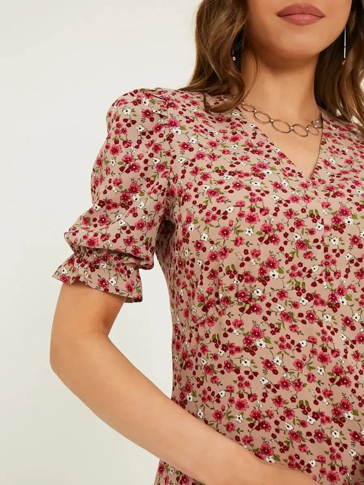 Roselle charm midi dress