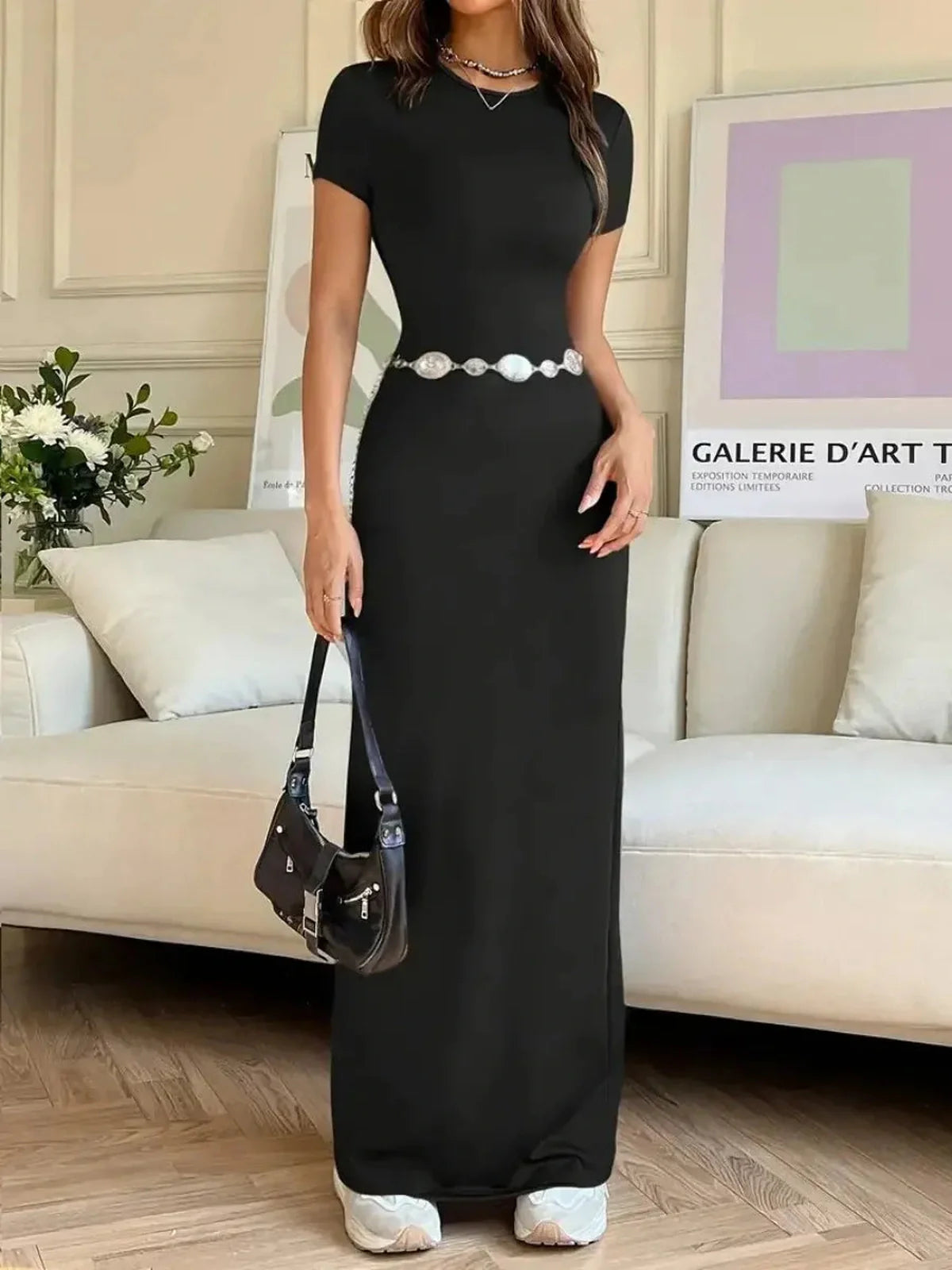 Sculpted Grace Maxi Dress