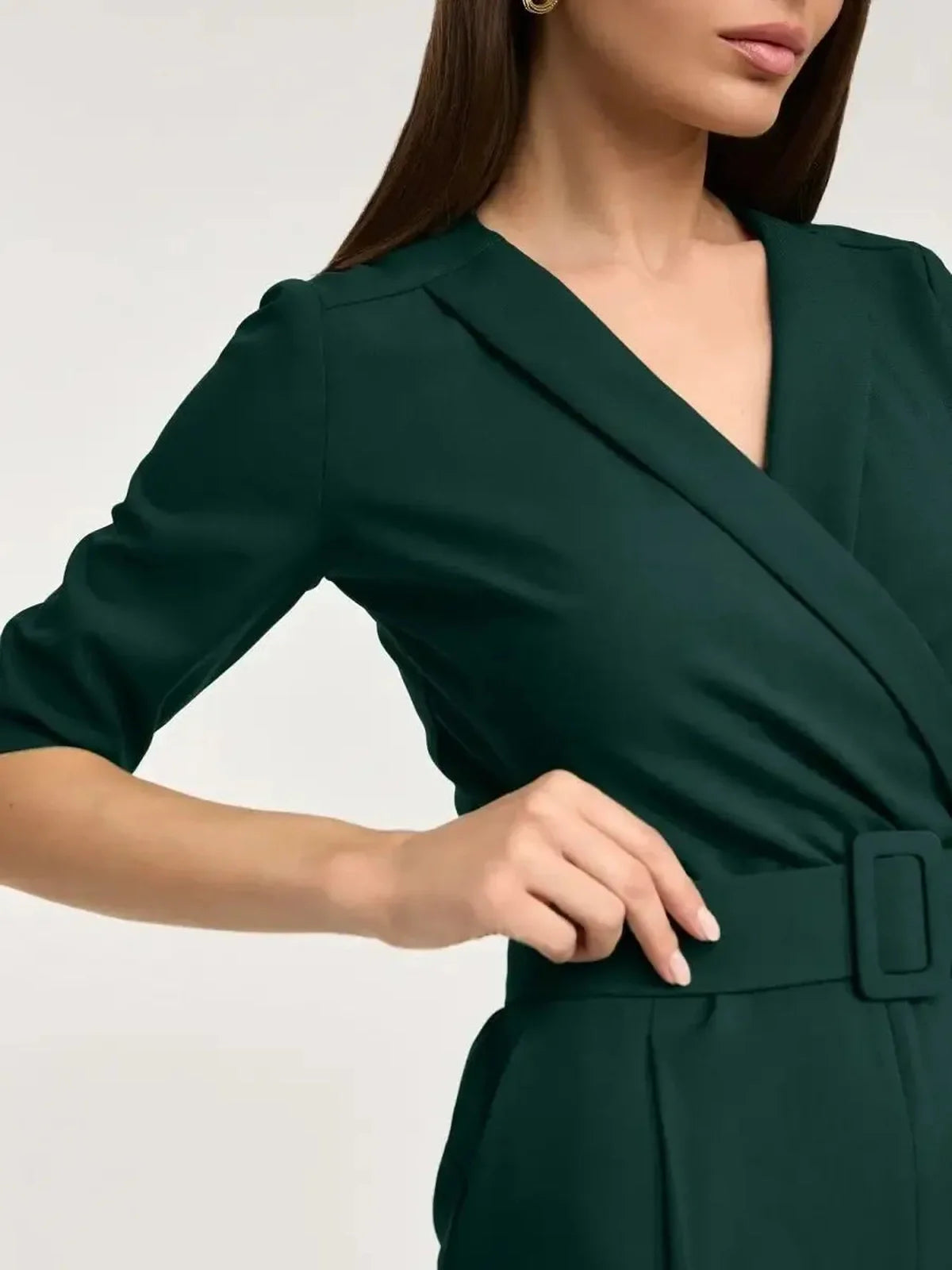 Emerald Wrap Jumpsuit