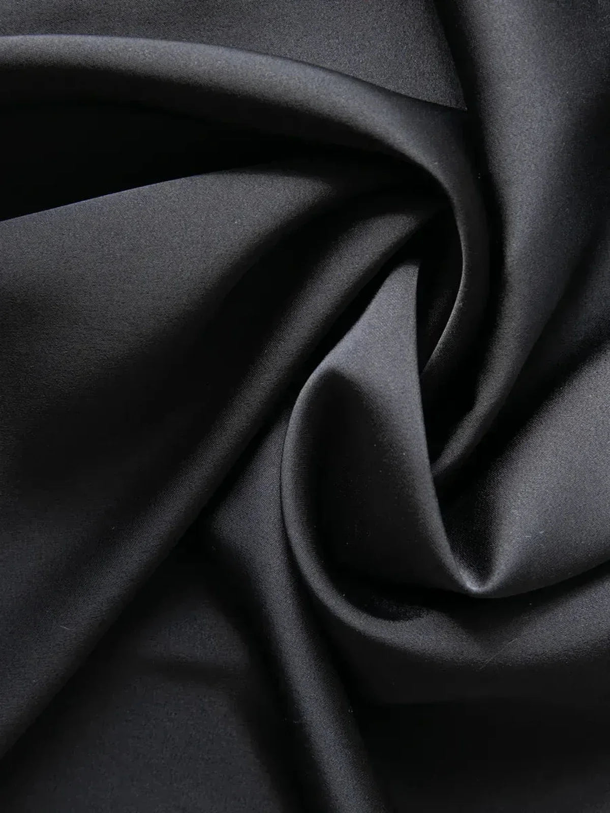 Noir Whisper Midi Dress