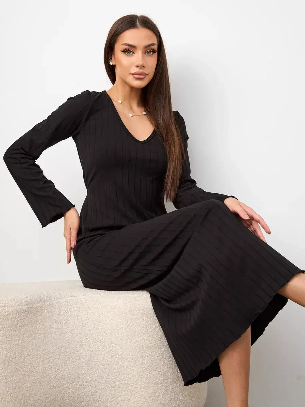 Shadowline Midi Dress