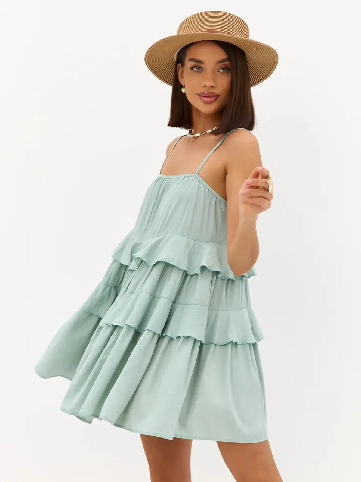 Mint Ruffle Mini
