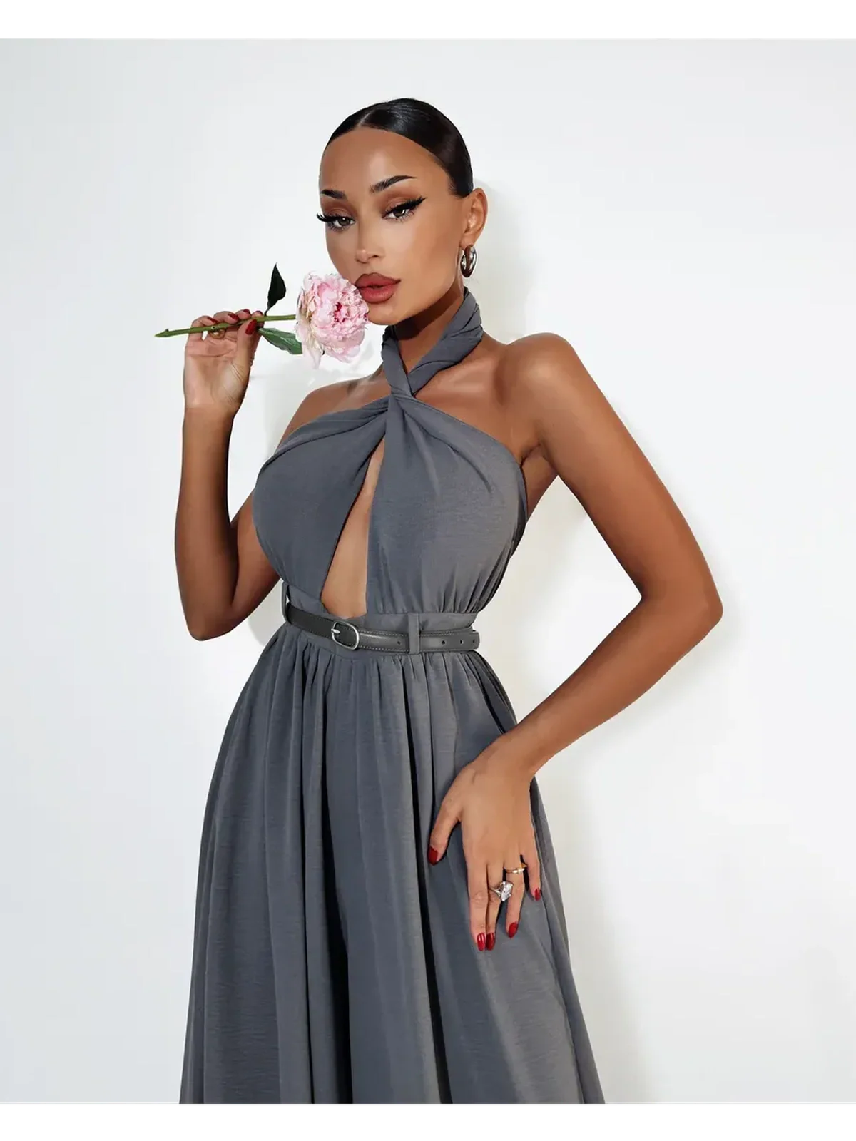 Twist Halter Jumpsuit