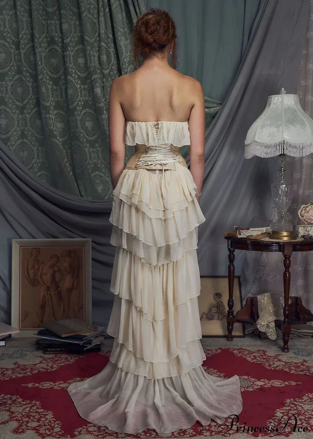 Cora Women's Maxi Dress | Chiffon Frill Design, Elegant Summer Style 5