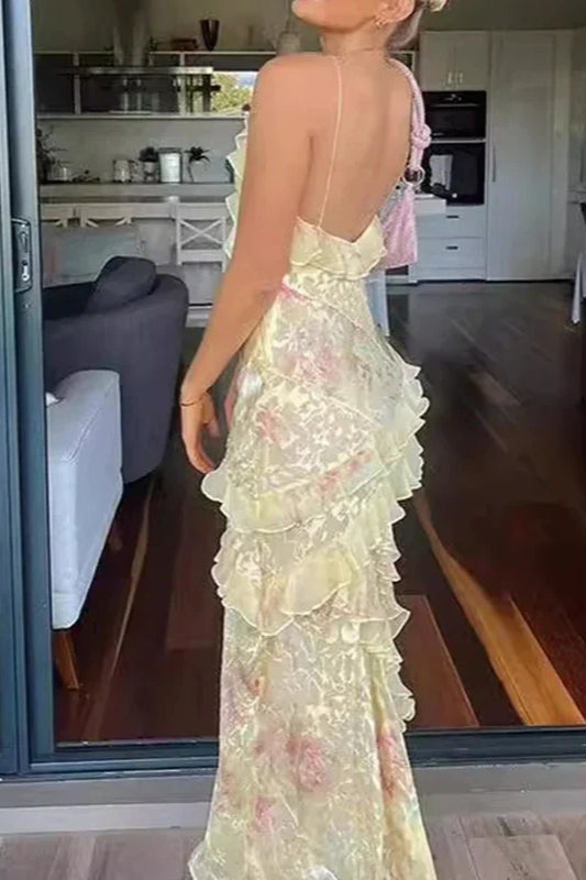 Vera Women's Summer Dress | Floral Print, Ankle-Length Polyester 2