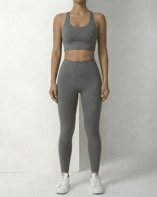 Slate Leggings by Slimona – High Waist Ankle Length with Pockets, perfect for active and casual wear.