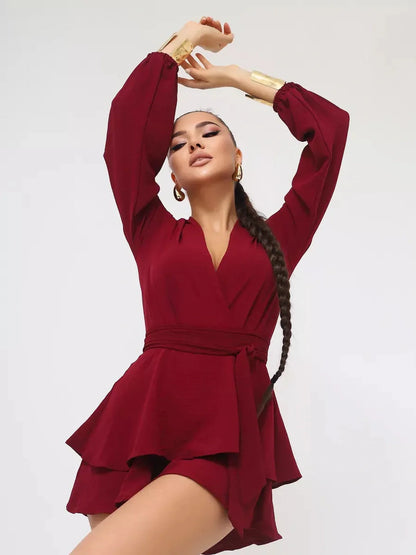 Scarlet Drape Playsuit
