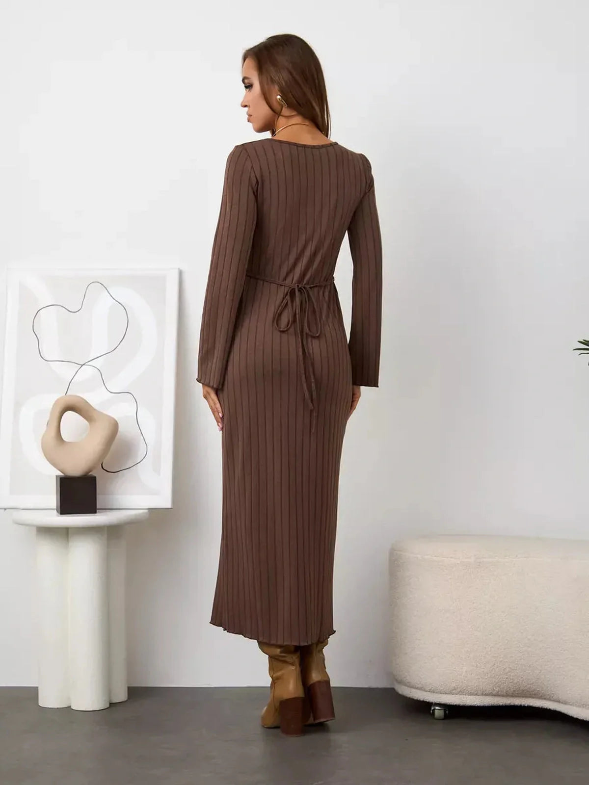 Truffle Curve Midi Dress