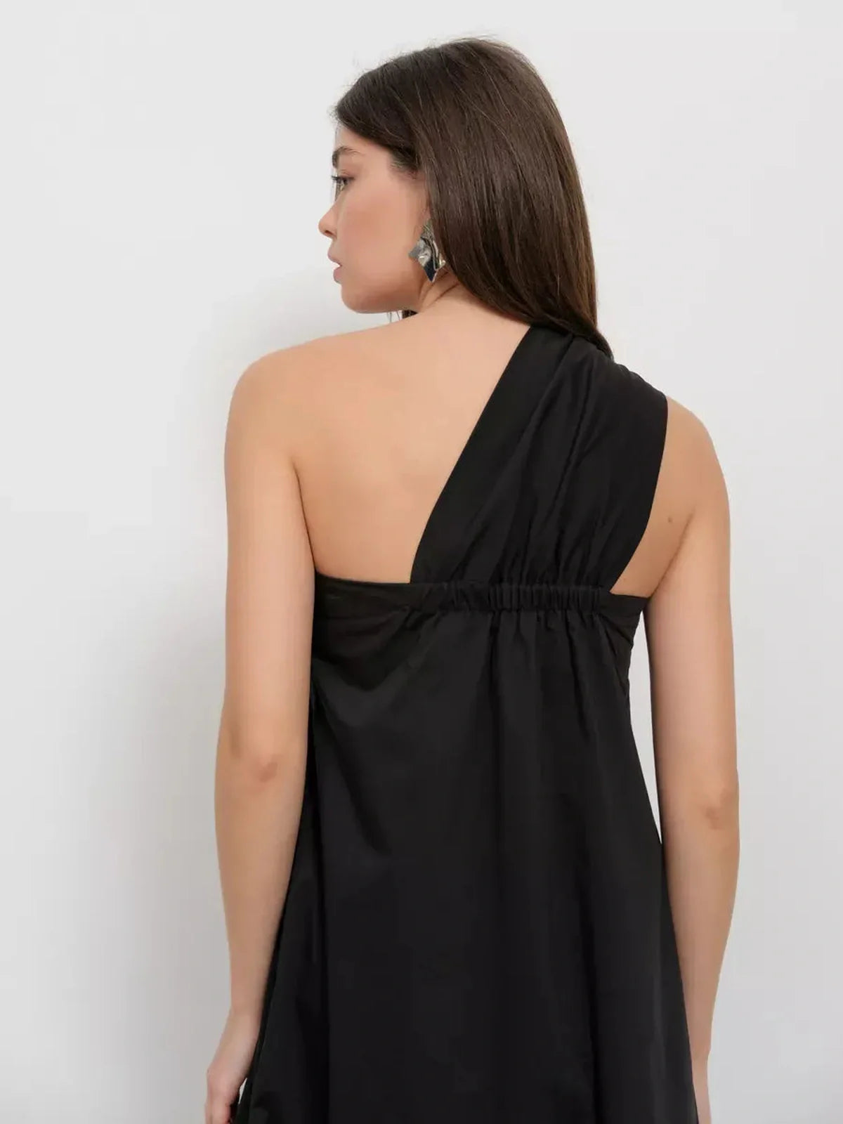 Noir Fold Maxi Dress