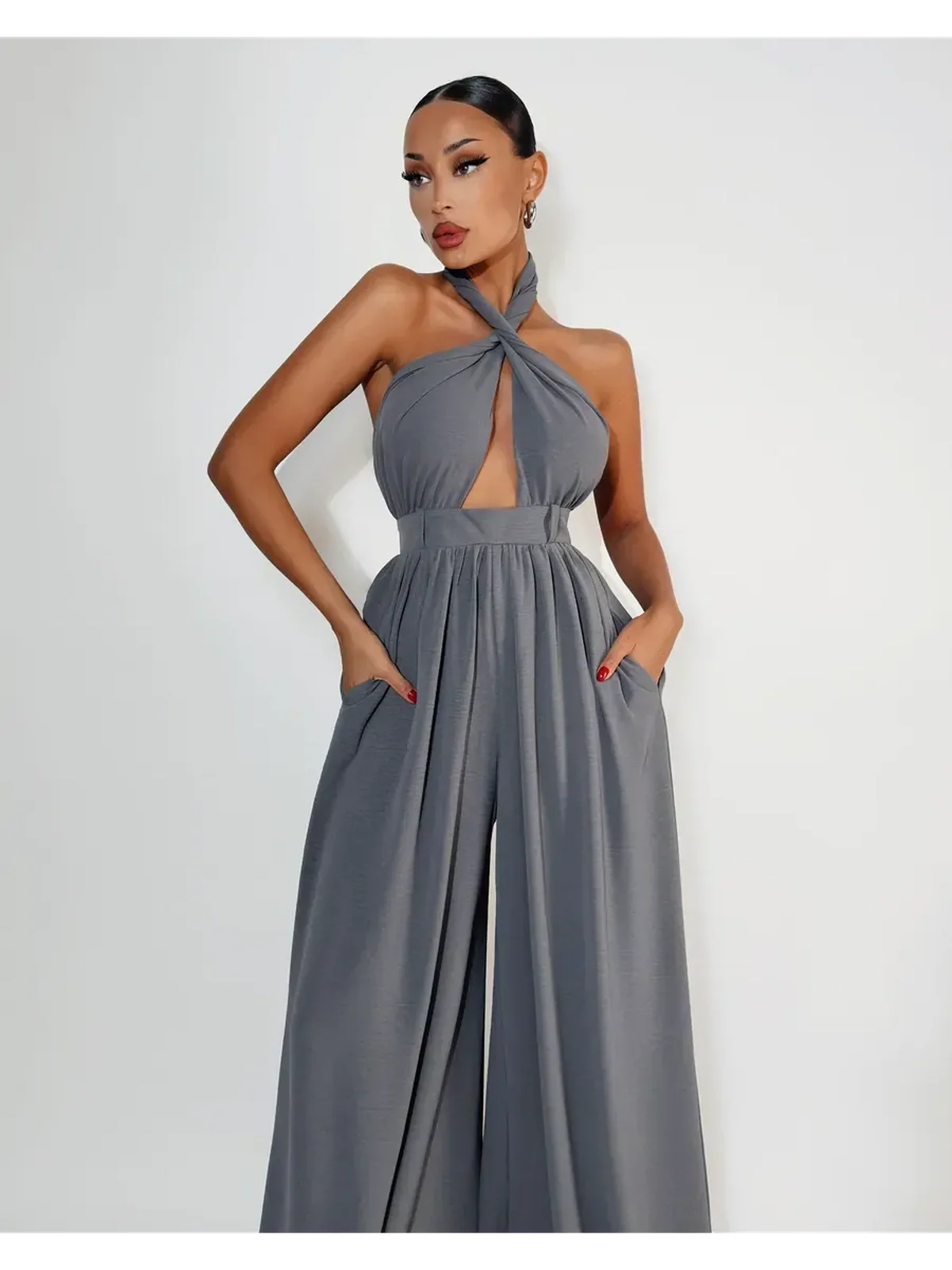 Twist Halter Jumpsuit