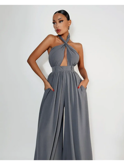 Twist Halter Jumpsuit