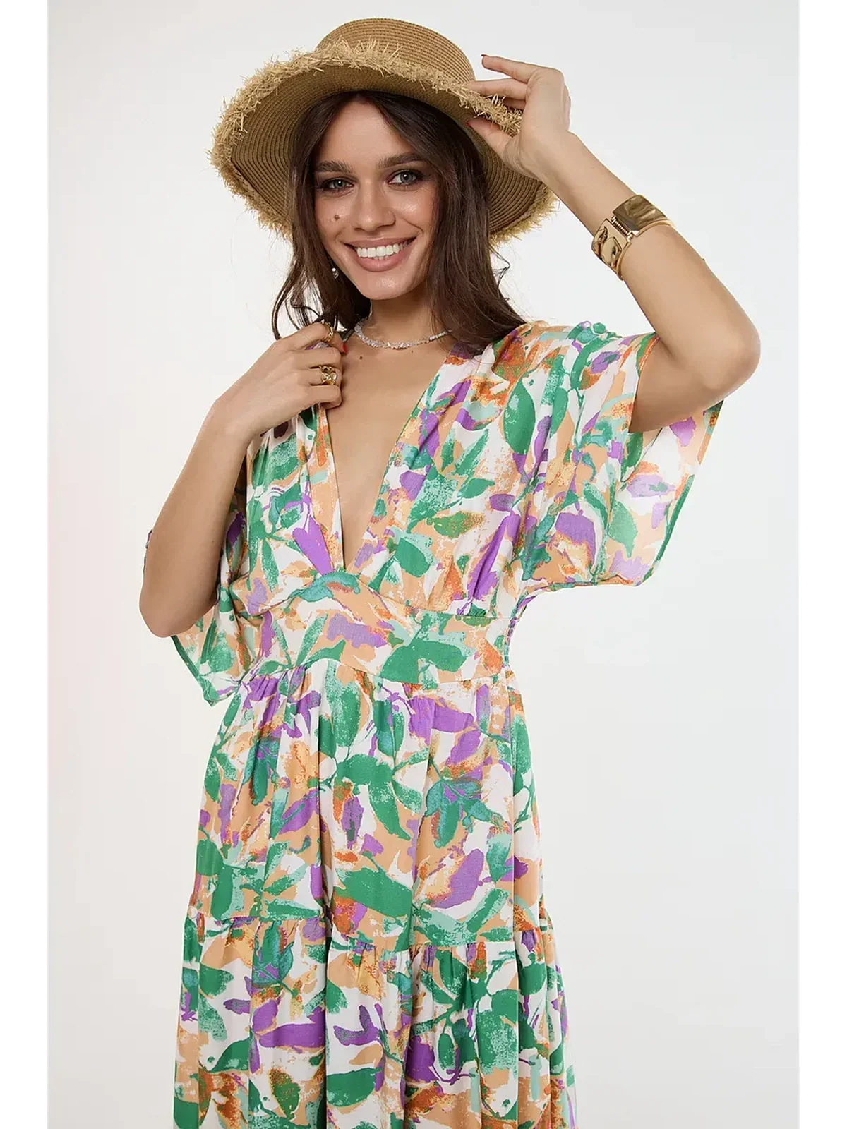 Verde Bloom Midi Dress