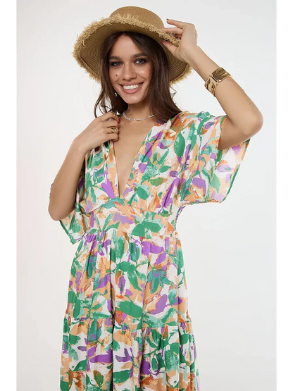 Verde Bloom Midi Dress