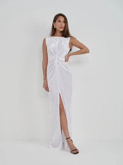 Lustre Twist Maxi Dress