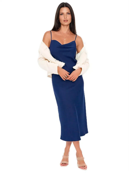 Sapphire Sway Midi Dress