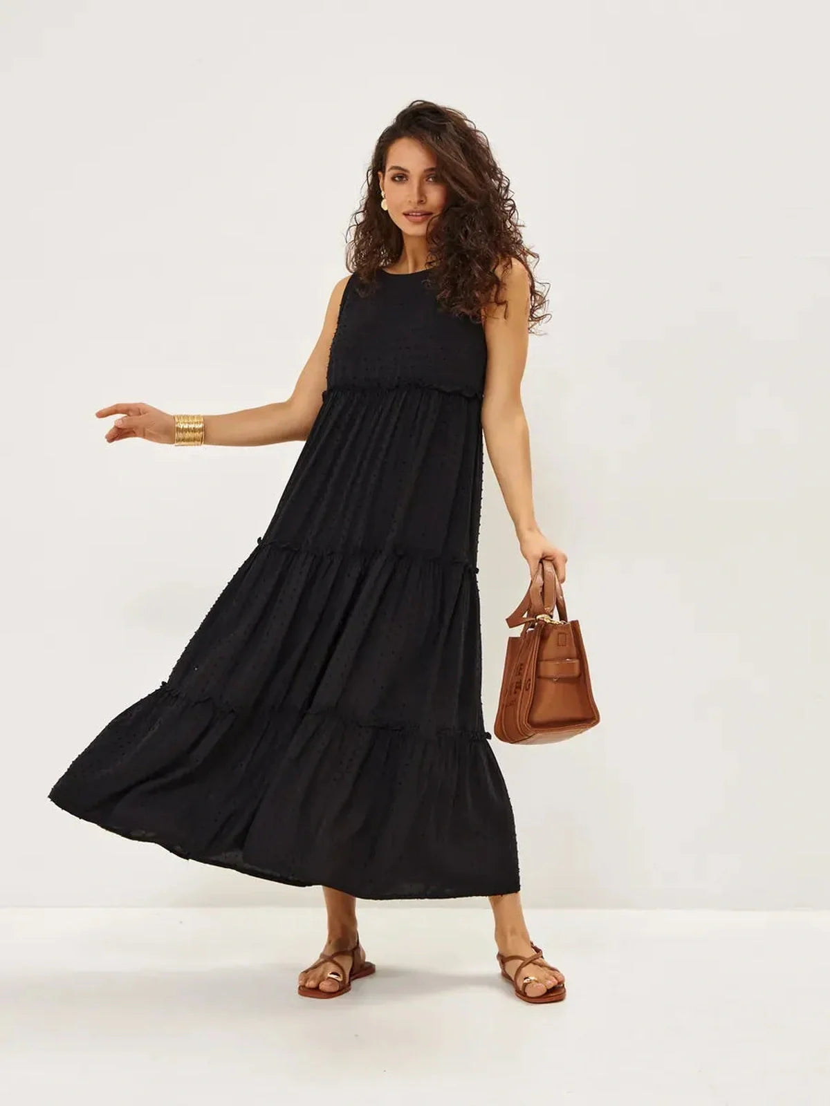 Shadow Bloom Midi Dress