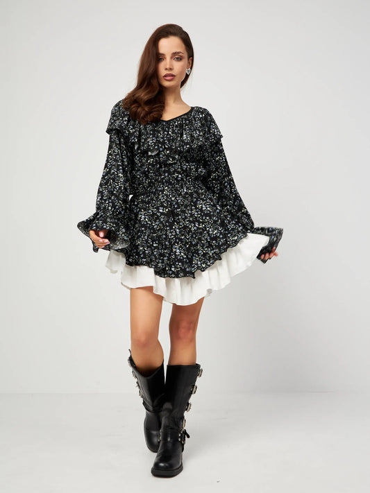 Midnight Ruffle Mini