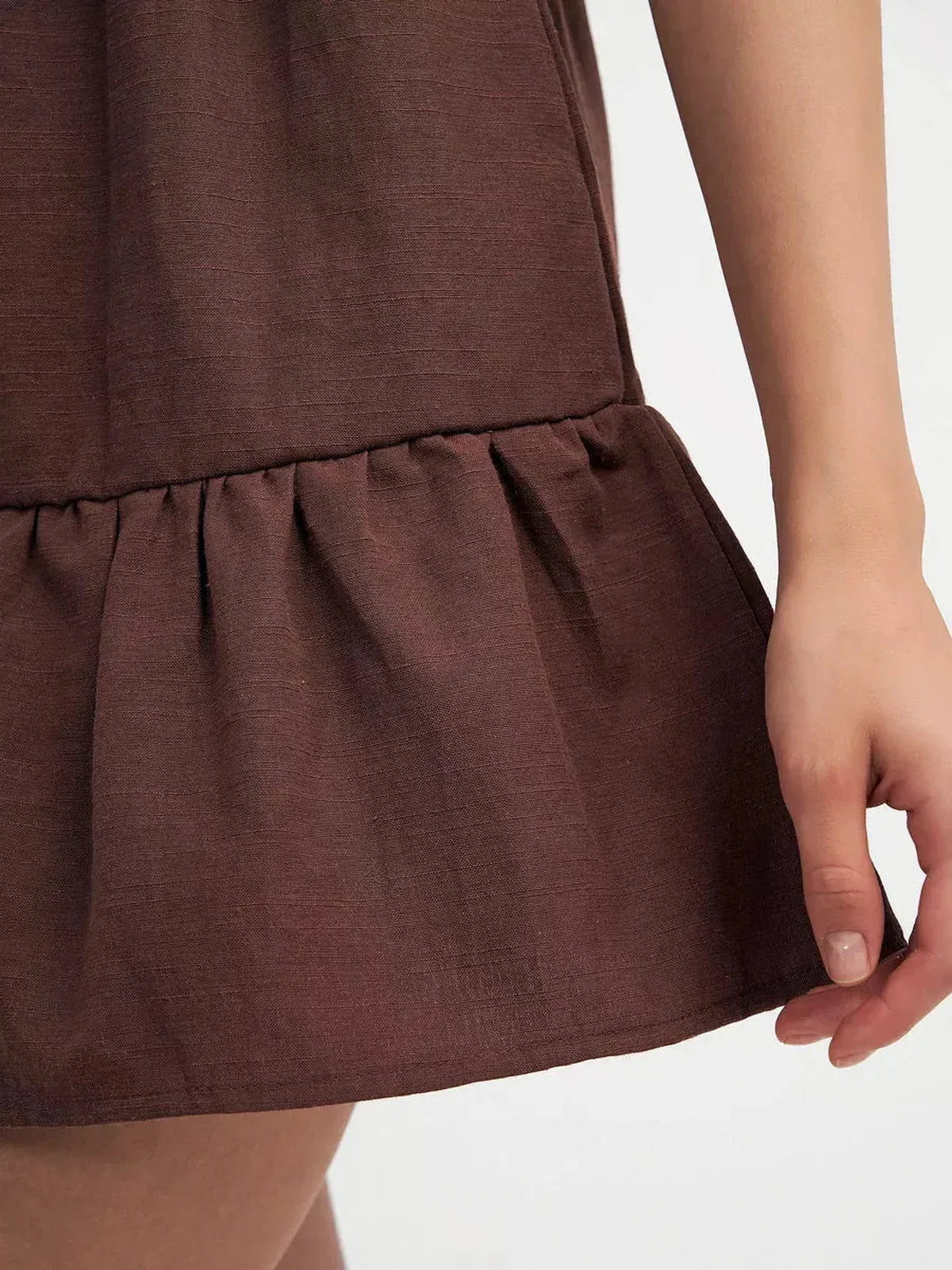 Mocha Charm Mini Dress