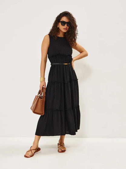 Shadow Bloom Midi Dress