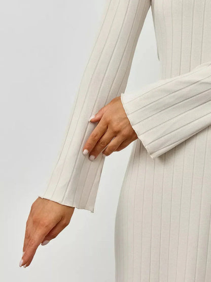 Obsidian Veil Midi Dress