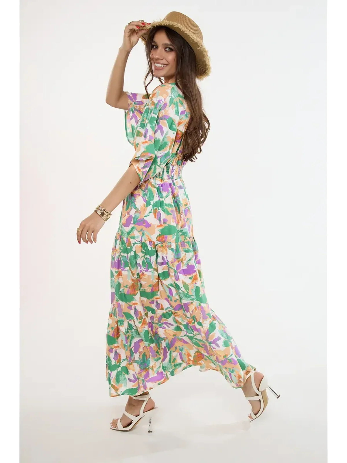 Verde Bloom Midi Dress