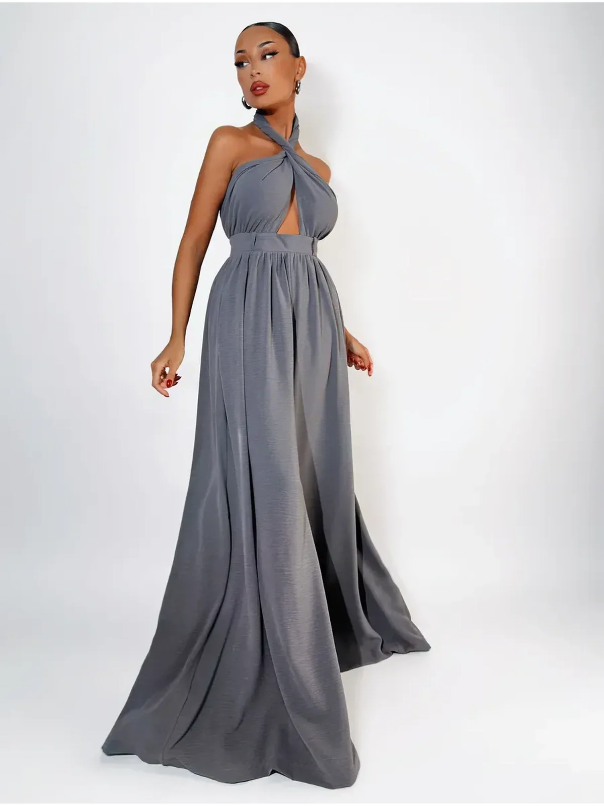 Twist Halter Jumpsuit