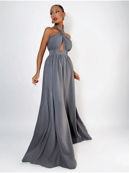 Twist Halter Jumpsuit