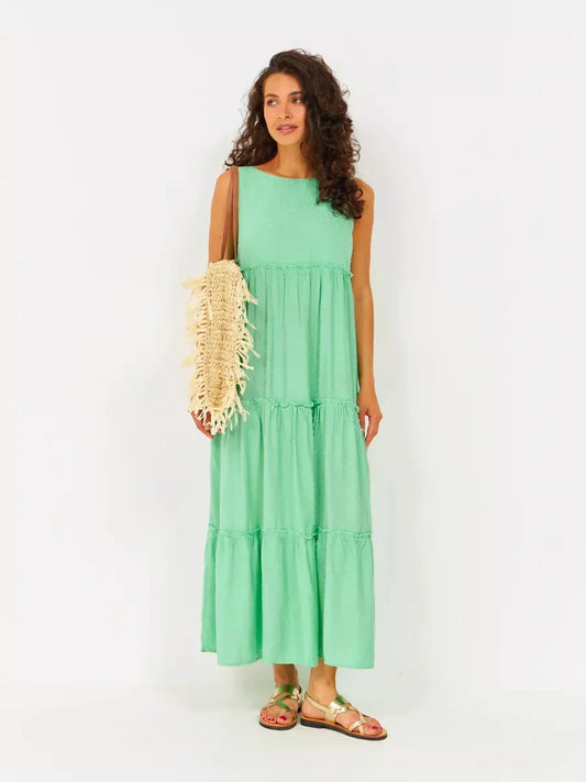 Mint Cascade Midi Dress