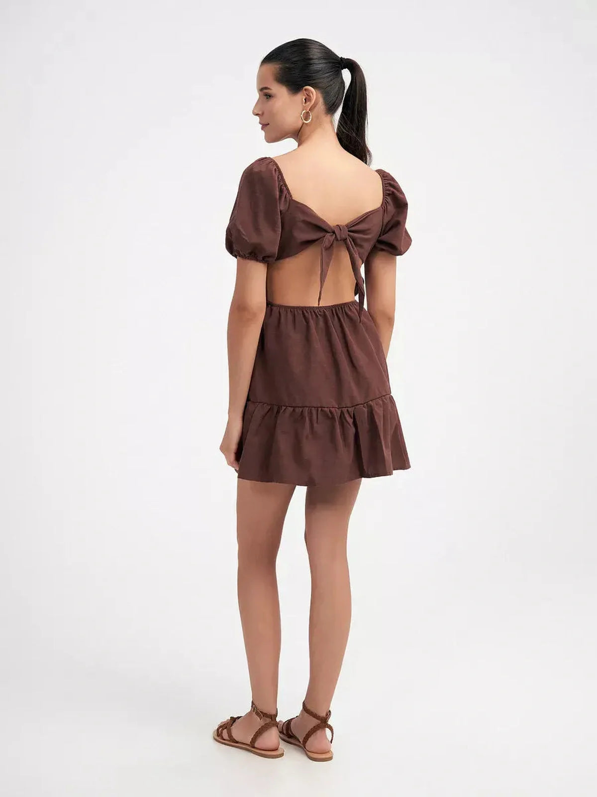 Mocha Charm Mini Dress