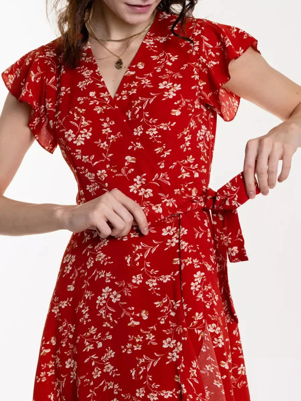 Midnight Bloom Midi Dress