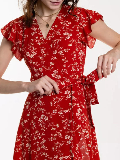 Midnight Bloom Midi Dress