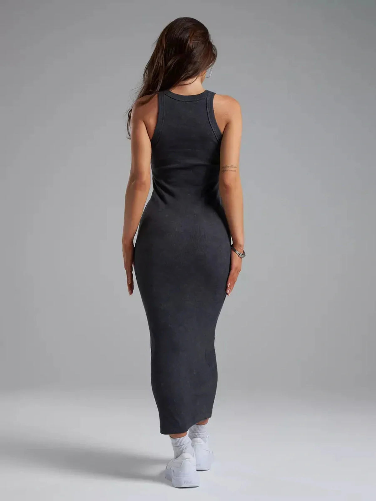 Graphite Muse Midi Dress
