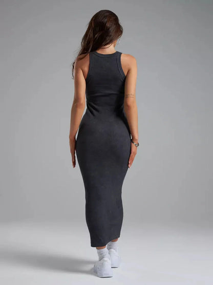 Graphite Muse Midi Dress