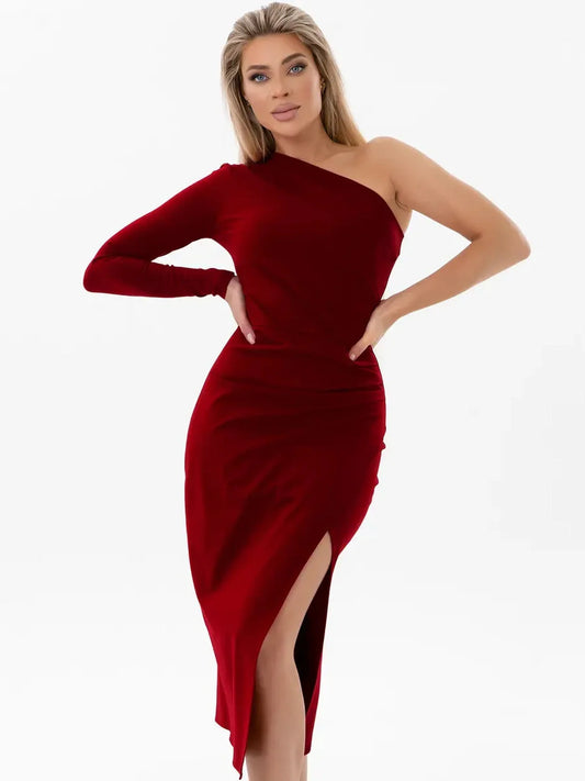 Crimson Grace Midi Dress