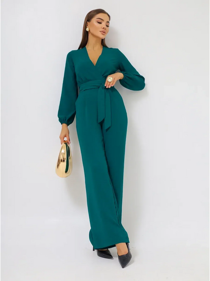 Emerald Wrap Jumpsuit