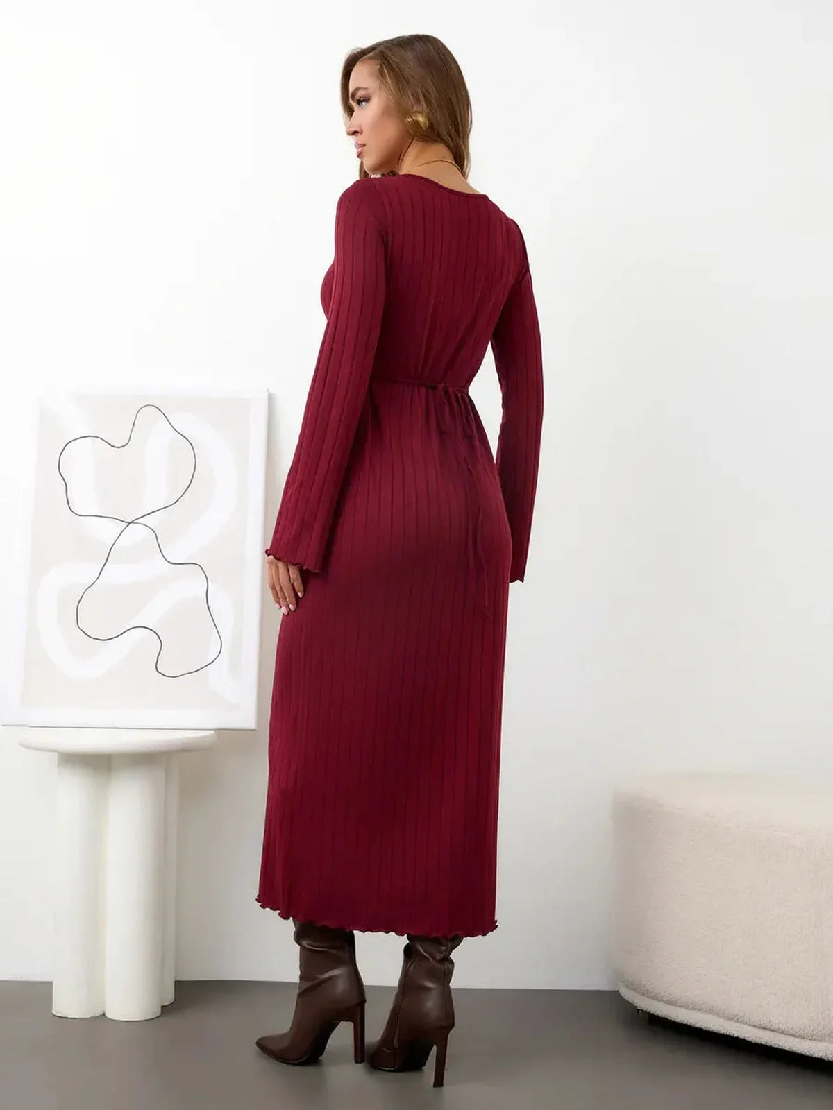 Velvet Rose Midi Dress