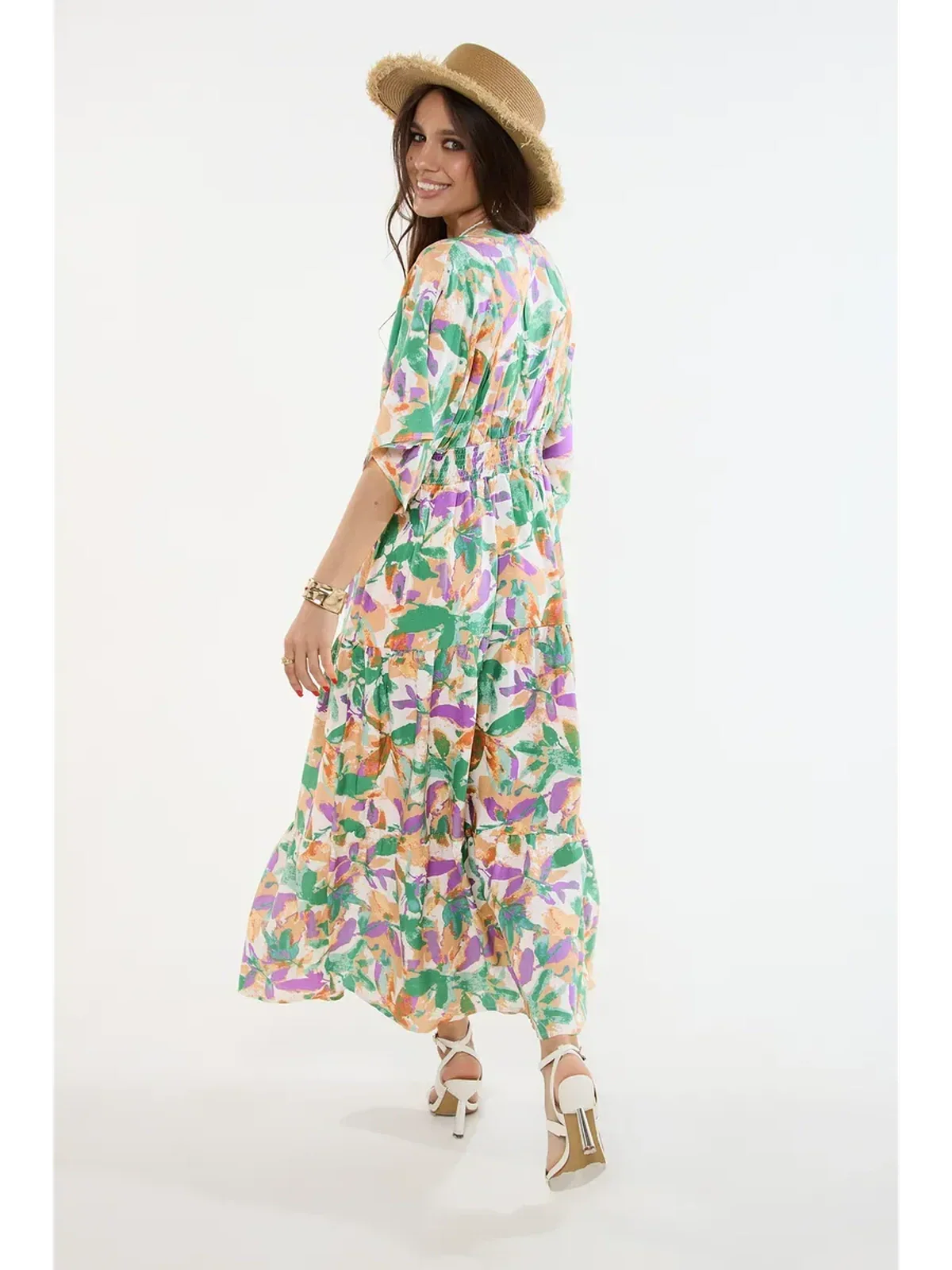 Verde Bloom Midi Dress