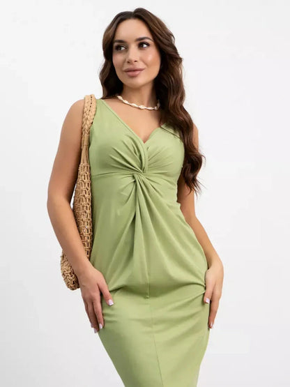Twist Charm Midi Dress