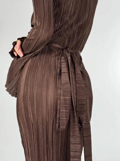 Mocha Drape Maxi Dress