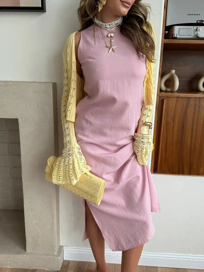 Rose Solstice Midi Dress