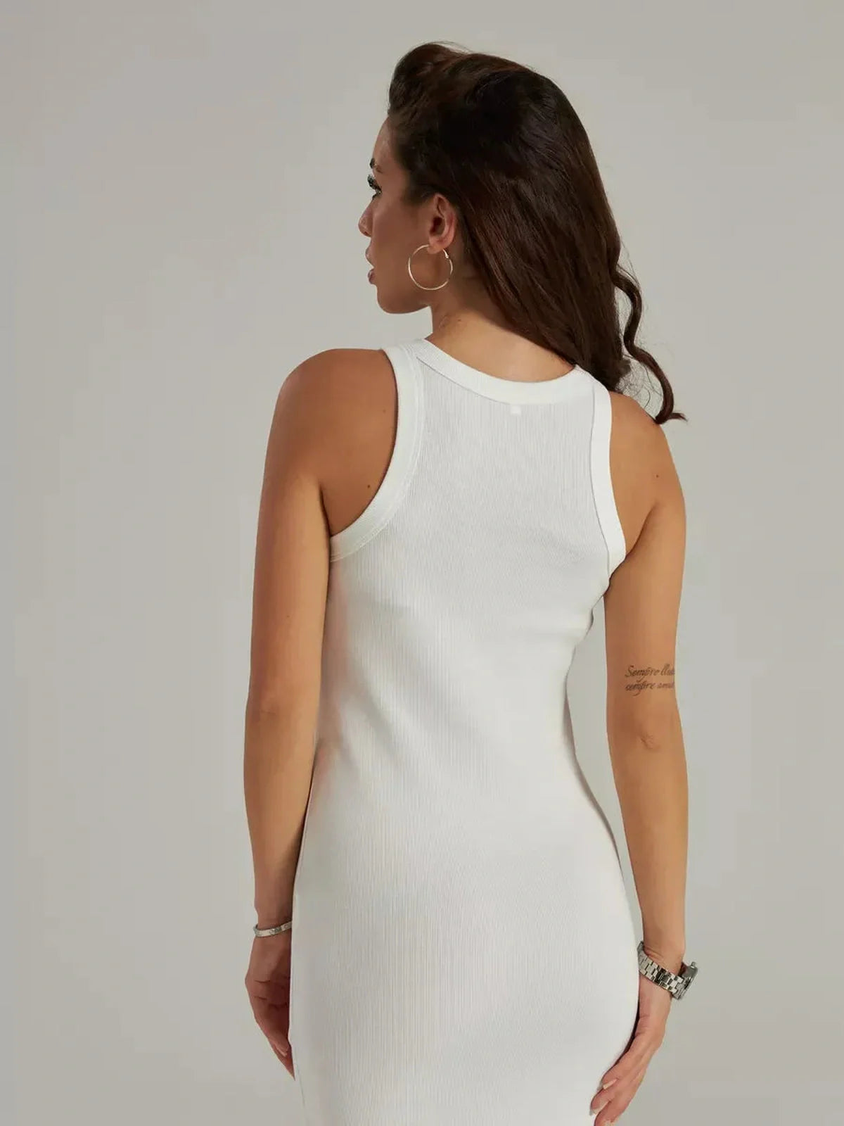 Swanline Midi Dress