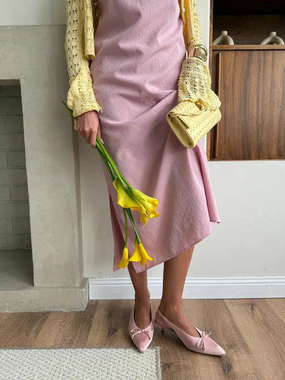 Rose Solstice Midi Dress