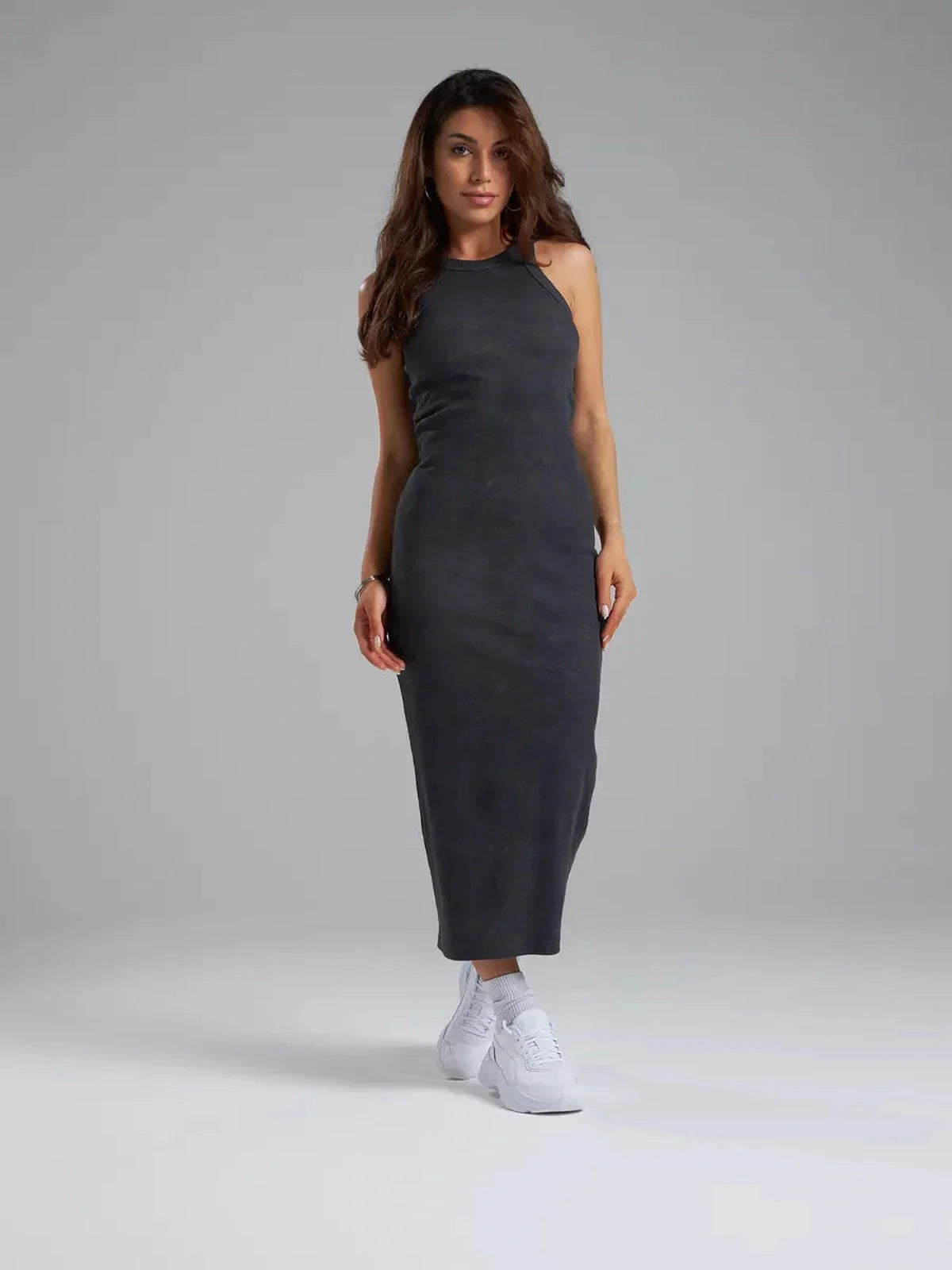 Graphite Muse Midi Dress
