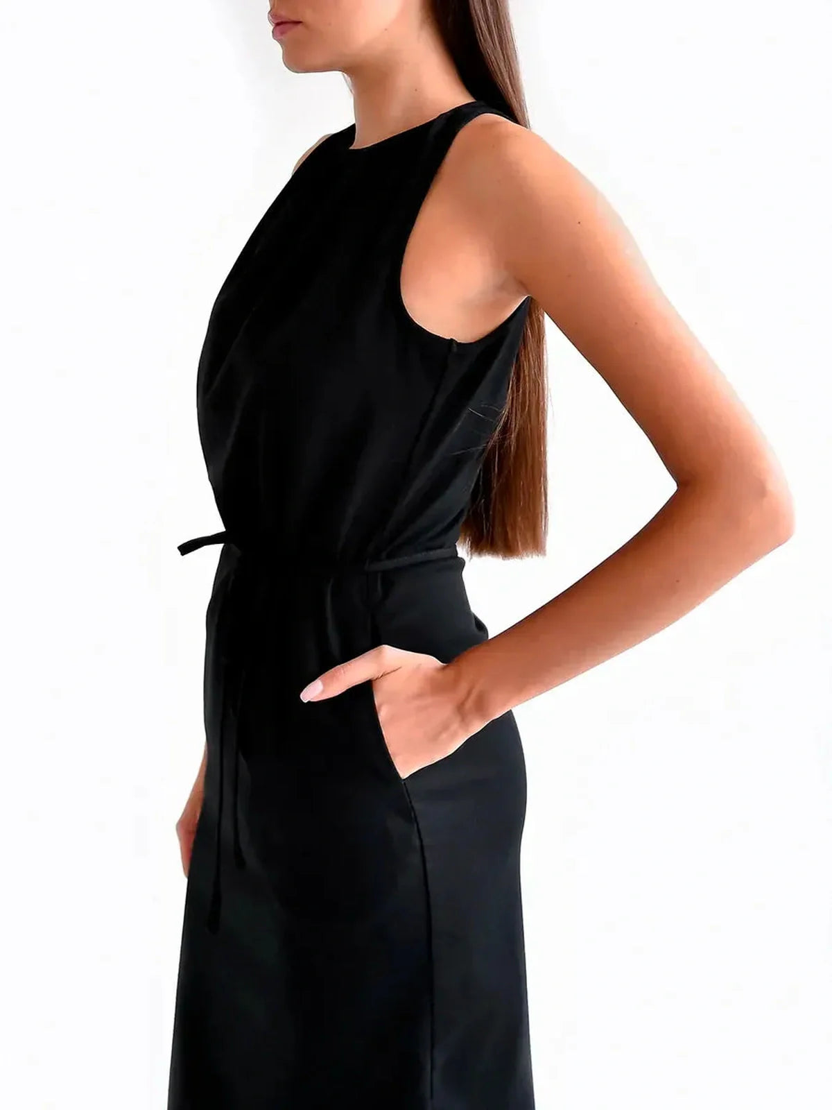 Midnight Ease Midi Dress