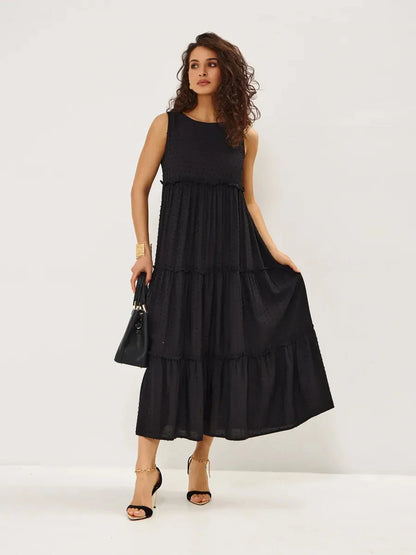 Shadow Bloom Midi Dress
