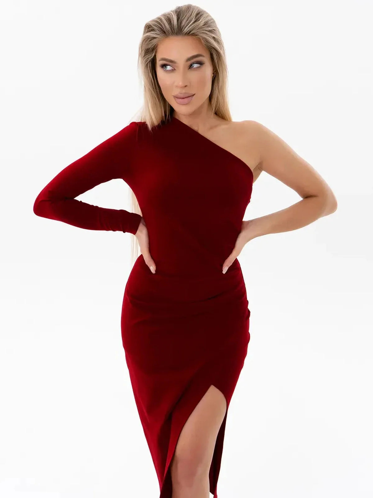 Crimson Grace Midi Dress