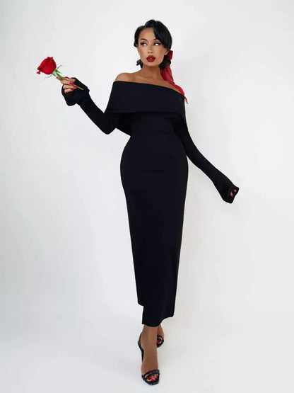 Velour Charm Midi Dress